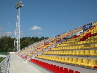 Stadión FK Marila Příbram - východní tribuna - II. etapa - 2